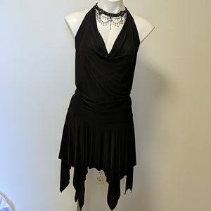 Wink Boho Gypsy Choker Black Dress size Small